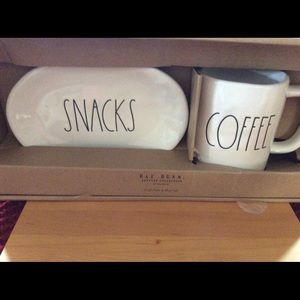 Brand New Rae Dunn Snack Coffee Set